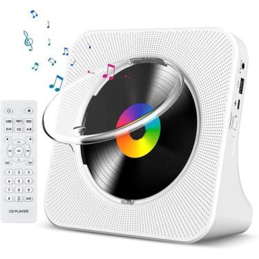 Imagem de CD Player Gueray Portable Bluetooth Desktop com alto-falante HiFi
