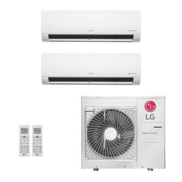 Imagem de Ar-Condicionado Multi Split Inverter LG 30.000 (2x Evap HW 24.000) R-32 Quente/Frio 220V