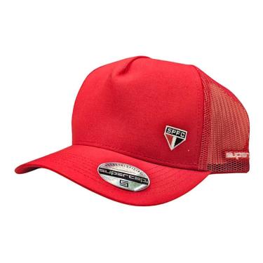 Imagem de Bone Supercap São Paulo Trucker Bordado Frente e Lateral Microfibra U-Unissex