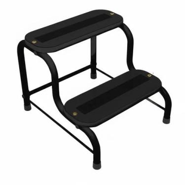 Imagem de Escadinha Auxiliar Escada 2 Degraus P/ Maca Estética Arktus, Preto