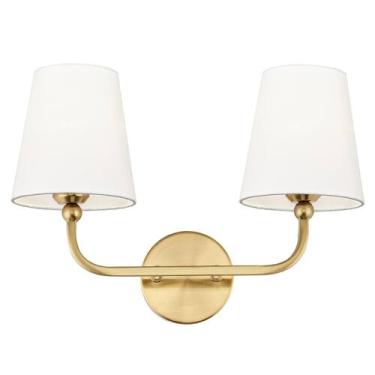 Imagem de Luminária de banheiro METET VL837 Brushed Gold 42x19cm 110V - METWET
