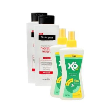 Imagem de Combo Família: 2 Neutrogena 400ml + 2 Repelentes Xô Inseto