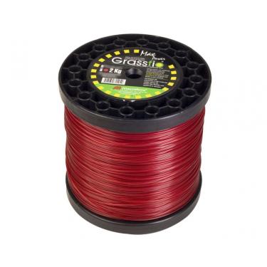 Imagem de Fio Nylon Cortador Grama Grassfio 1.8mm 2kg Vermelho