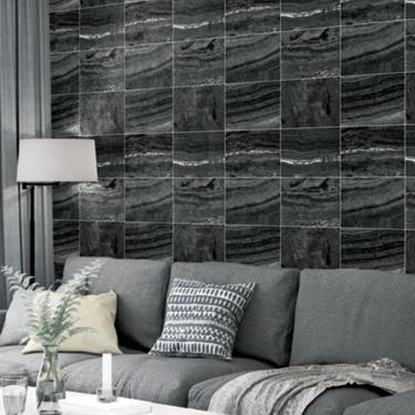 Imagem de Papel de Parede Essencial Pedra Cinza e Prata ESS1026