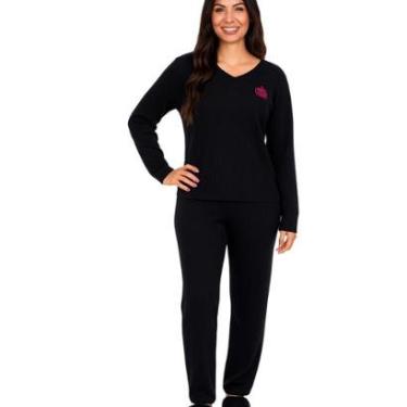 Imagem de Pijama Elegance Malha Canelada Feminino Victory-Feminino