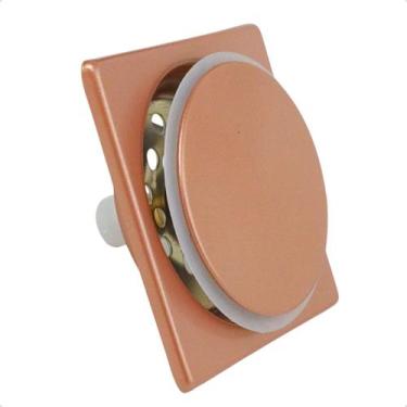 Imagem de Ralo Click Inteligente Anti Odor Em Inox Rose Matte 9,5 x 9,5 cm Class