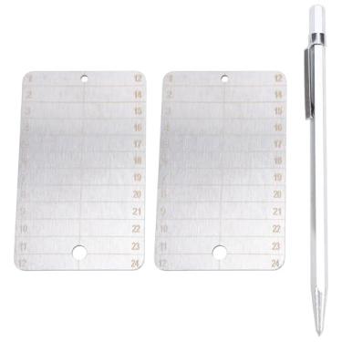 Imagem de Taruor Placas de Backup de Metal Aço Inoxidável para Armazenamento Frases Sementes Criptomoeda à Prova Fogo, Adequadas para Backup Armazenamento Frio Bitcoin, Capacidade 24 Palavras, 2 Placas