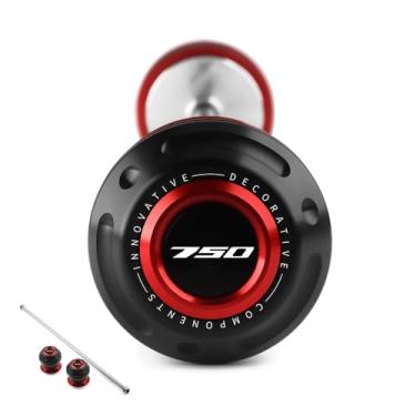 Imagem de Mokiton Protetor de colisão do eixo da roda dianteira da motocicleta compatível com H.onda CB750 H.ornet 2025 2024 2023 | Peças de acessórios CB 750 (vermelho)