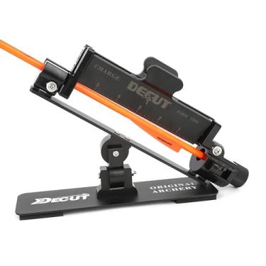 Imagem de limaity Flecha flechando flecha flecha Jig Vanes ferramenta de penas pode colar 2/3/4 penas para seta DIY Três tipos de funções de ajuste composto 90°/120° arco recurvo 120° (preto)