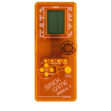 Imagem de Mini Game Retrô Portátil Brinquedo De Mão Sons Ajustáveis e Tela LCD (Laranja)