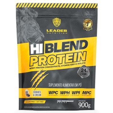 Imagem de Whey Protein Hi-Blend Protein 900g Leader Nutrition - Sabores Diversos (900g, COOKIES AND CREAM)