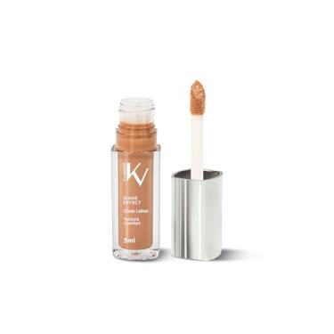 Imagem de KV MAKEUP Gloss Labial Shine Effect Canela Intensa, Textura Comfort, Brilho Intenso, 5ml