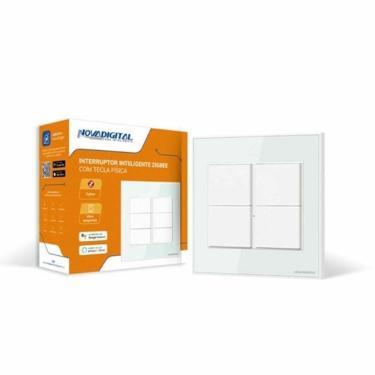 Imagem de Interruptor Inteligente Zigbee 4 Teclas Física Novadigital