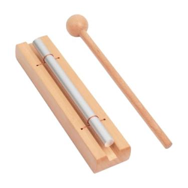 Imagem de harayaa Carrilhão de mão, carrilhão de energia, barra de alumínio, brinquedo musical educacional, martelo incluído, tom único para meditação em sala de aula,