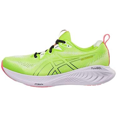 Imagem de ASICS Tênis de corrida masculino Gel-Cumulus 25, Raspas de limão/verde sussurro, 44