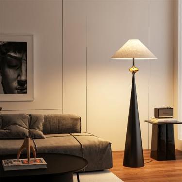 Imagem de Luminária de chão contemporânea de luxo, estilo retrô, para sala de estar, quarto, escritório, casa de campo, hotel ou residências. Design moderno e criativo com LED (Estilo 20).