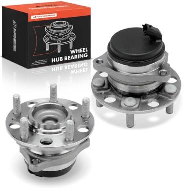 Imagem de A-Premium 2 rolamentos de roda traseira e conjunto de cubo com ABS e 5 terminais compatíveis com Hyundai Tucson 2022 2023 2024, FWD