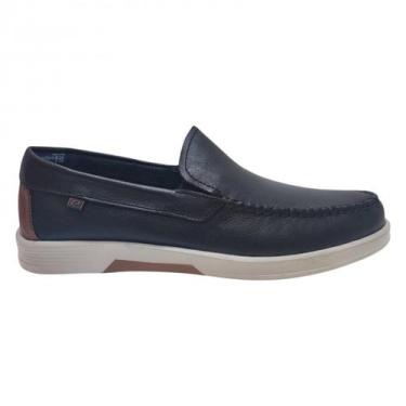 Imagem de Mocassim Em Couro Estiloso Masculino Pegada 142304, Preto, 41