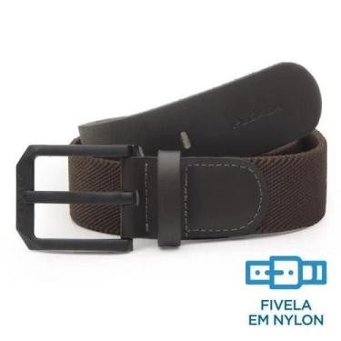 Imagem de Cinto pegada masculino casual elástico e couro original, Marrom, 100, 
