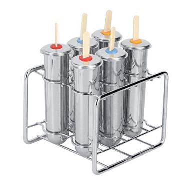 Imagem de Generic Molde de picolé de Cabeça Redonda, Soldagem Sem Costura, Molde de Sorvete, 6 Peças, para Guloseimas Caseiras Rápidas, Festa de Verão