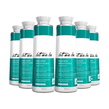 Imagem de Kit 6 Escovas Progressivas Let Me Be Passo Único 1 Litro