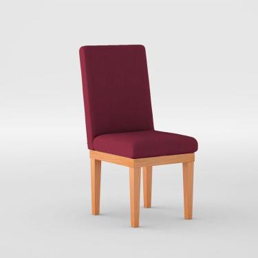 Imagem de Cadeira Estofada Reforçada Mesa De Jantar Marsala