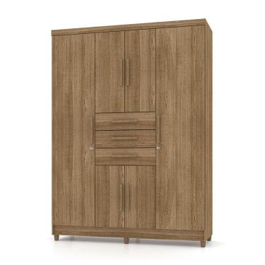Imagem de Guarda Roupa Solteiro 6 Portas E 3 Gavetas Imperial Nature - Pallazio