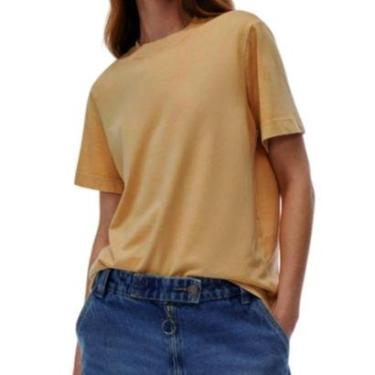 Imagem de Camiseta Feminina Hering MC Estonada Amarela - 4H1NYUTEN-Feminino