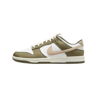 Imagem de Nike Dunk Low Retro Premium Tênis masculino (FQ8250-200, verde-oliva médio/branco Summit/vela/cânhamo), Médio oliva/branco Summit/vela/cânhamo, 46