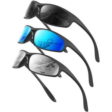 Imagem de KALIYADI Óculos De Sol Polarizados Masculinos - Esportivos Masculinos: Para Corrida, Ciclismo E Pesca Com Proteção Uv