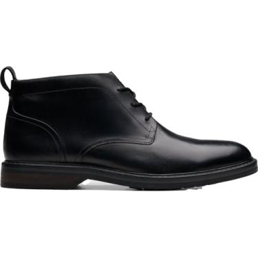 Imagem de Clarks Bota masculina Aldwin Chukka, Couro preto, 39