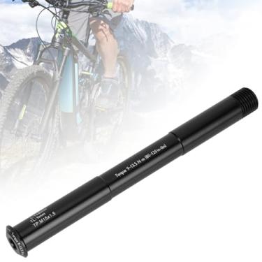 Imagem de BONKZEBU Eixo de garfo dianteiro de ciclismo, eixo de garfo de liga de alumínio Ycle alavanca do eixo do tubo do cubo dianteiro, espeto de eixo de garfo de ciclismo de montanha para RockShox (15 x 110