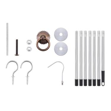 Imagem de Bothyi Kit de de Escada Retrátil para Sótão, Gancho de Substituição para Corda de Escada, Ferramenta Profissional de Extensão de Escada, Haste de tração de 2,8 m