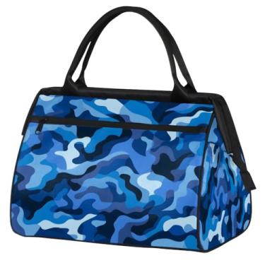 Imagem de Bolsa de viagem dobrável para mulheres, homens, frutas, maçã, leve, esportiva, academia, impermeável, bagagem de mão, para presente de viagem, Cor: 53 cm, 15.2*8.3*11.6 inch, Moderno