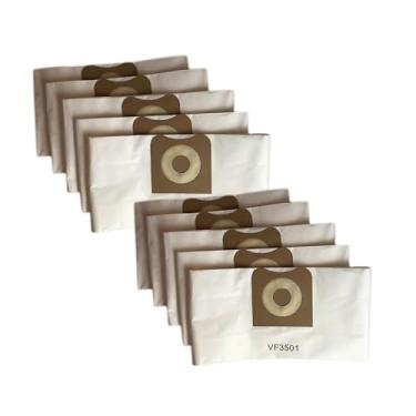 Imagem de Sacos de Substituição de Alergênio Crucial VF3501 – Compatível com modelos rígidos WD40500, WD40700, WD40501, WD45500, WD45220-3 – Saco de 4,5 galões para aspiradores – 11,2" X 7,9" X 2" – Volume, 10 Pack, 10