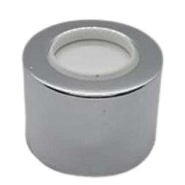 Imagem de Kit Difusor de Ambiente 250ml – Frasco Topázio com Varetas Decoradas e Enfeite Cachorro Shitzu, Bandeja Espelhada(PRATA)