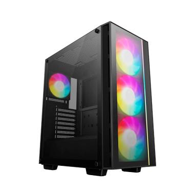 Imagem de Gabinete Gamer DeepCool Matrexx 55 V4 C Mid Tower ATX Com 4 Fan ARGB Preto