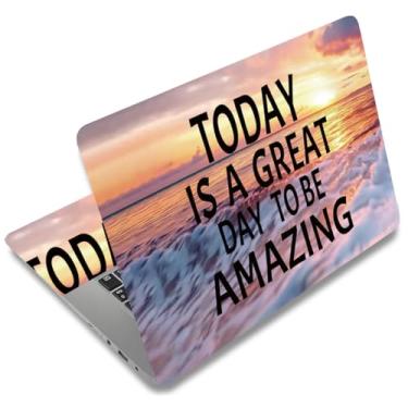 Imagem de SUPERDANT Sunrise Adesivo para Laptop Skin Decalque Inspirador Universal Laptops Notebook Skin Sticker 30 ~ 15,6 polegadas Vinil Laptop Capa Adesivos Removíveis Impermeável Notebook Protetor