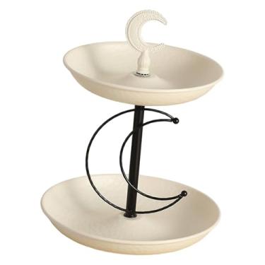 Imagem de IEUDNS Fruteira de 2 andares com vários níveis, suporte para exibição de frutas para de cozinha.