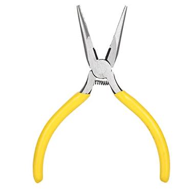 Imagem de Alicate de ponta de agulha feito à mão com miçangas DIY alicate de joias multifuncional mini cortadores de fio forte cabo de plástico de aço inoxidável durável para cortar (Alicate de ponta longa)