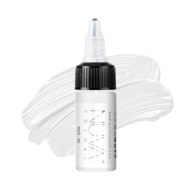 Imagem de Nuva Pigmentos para procedimentos de cicatriz PMU, personalizáveis, tom legal para camuflagem, clareamento e ajuste de cor, vegano, feito nos EUA (branco)