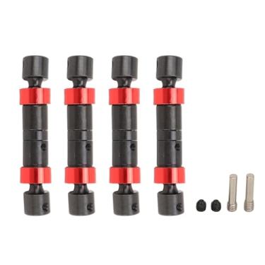 Imagem de Eixo de transmissão SIWOTED 65-75mm Aço ajustável Baixa rotação Som Eixo de transmissão de transmissão mais eficiente para rastreador de carro 1/10 RC (Preta)