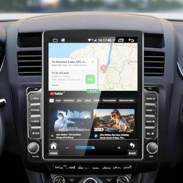 Imagem de Rádio estéreo automotivo para Honda Pilot 2003 2004 2005-2008 com CarPlay sem fio e Android Auto, 24.6 cm Android 14 Double Din Car Audio Bluetooth GPS WiFi FM RDS SWC Câmera de reserva, 2 + 32 G