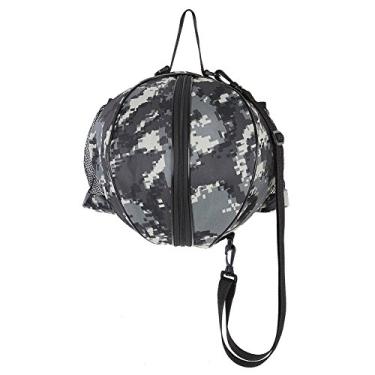 Imagem de POCREATION Bolsa de Bola Esportiva, Bolsa de Ombro Portátil de Basquete, Futebol, Vôlei, Futebol Com Alça Ajustável e Bolsos de Malha, para Armazenamento de Equipamentos Esportivos (Camuflar)