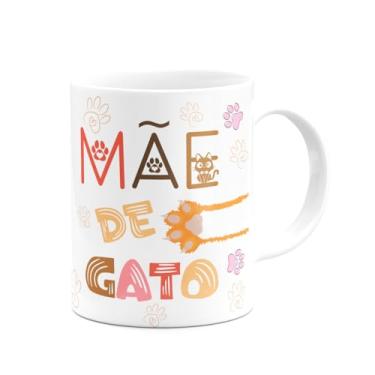 Imagem de JPS INFO, Caneca Mães - Mãe de gato - Feliz dia das mães - 325ml