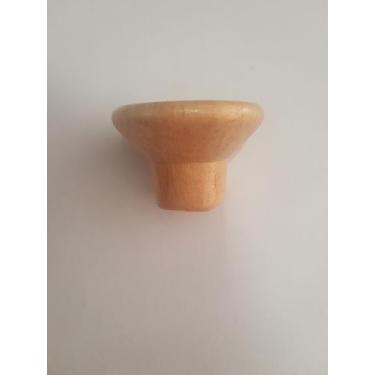 Imagem de Puxador Madeira 1 furo Concha Grande - Comercial Analux, marfim