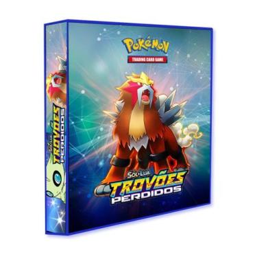 Imagem de Álbum Pasta Fichário Pokémon Sol e Lua Trovões Perdidos Capa Dura Refo