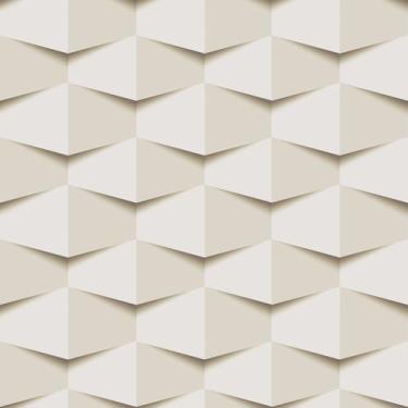 Imagem de Papel De Parede Adesivo Lavável sala Bege 3D Gesso Mosaico 10m - Deliq