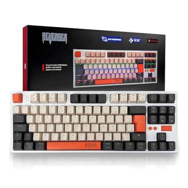 Imagem de Teclado Gamer Mecânico 89 Teclas LED RGB - Switch Blue, Anti-Ghosting, Hot-Swappable, Multimidia, Cabo Removível, ABNT2 e Conexão USB-C, Periféricos PC Gamer - TEBKL007