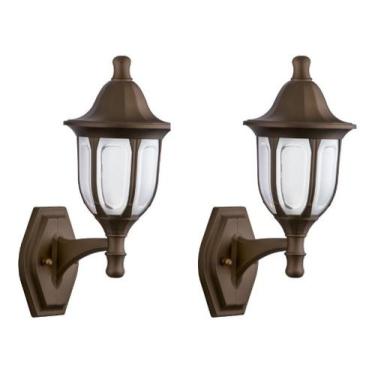 Imagem de Kit 2 Arandelas Externa Colonial Luminária Vintage Preto 431 - Click I